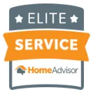 HomeAdvisor Elite Service award badge